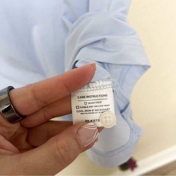 Mizzen+Main Light Blue Polo Shirt - Picture 5 of 7